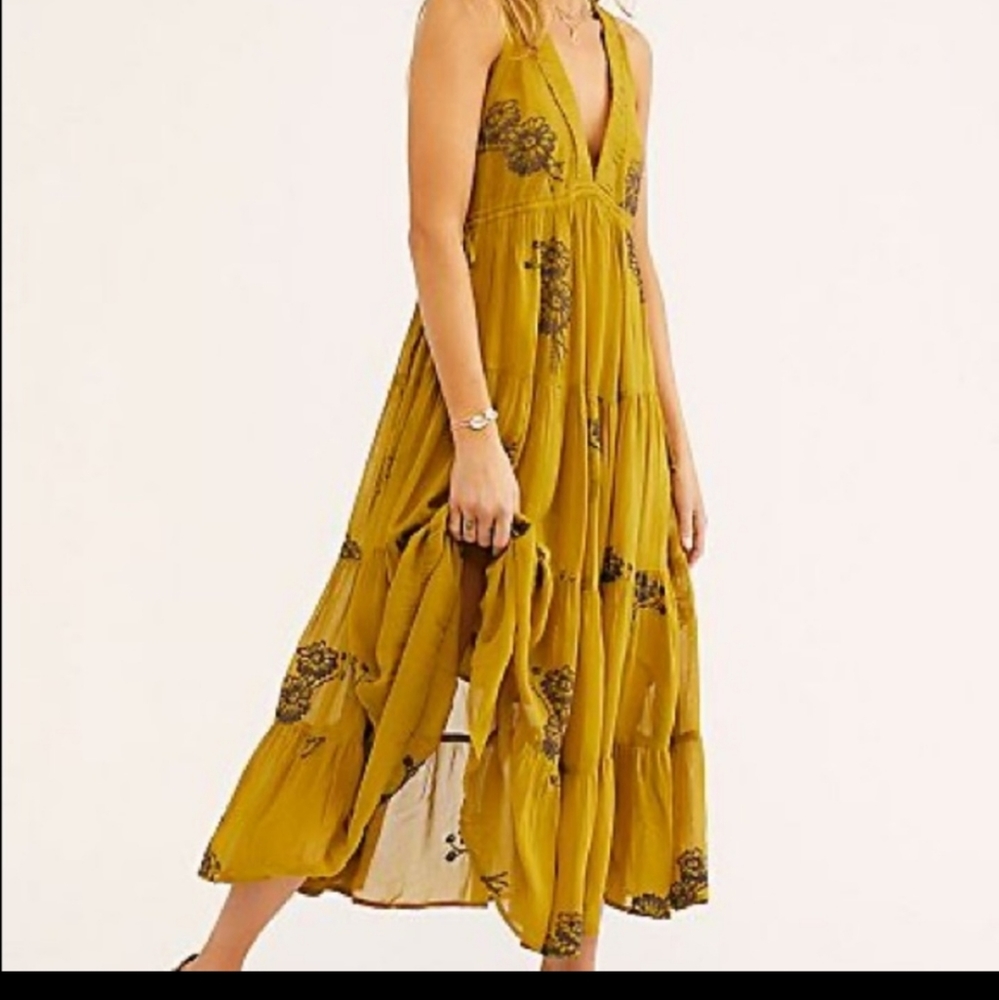 Free People Maxi Flowy Dress